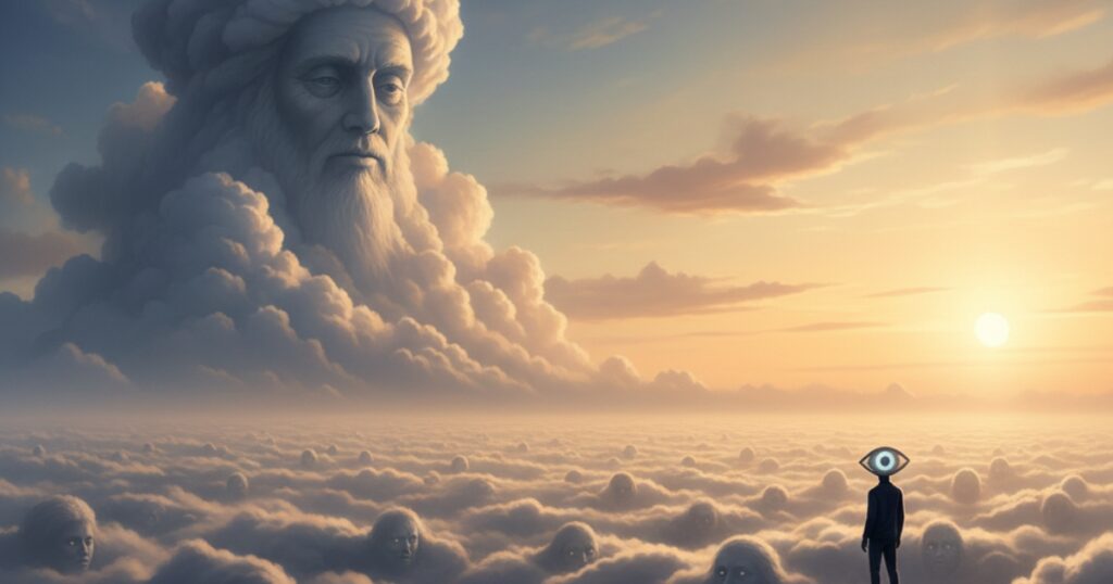 Witness consciousness sky clouds Osho meditation observer fear anxiety emotional freedom technique